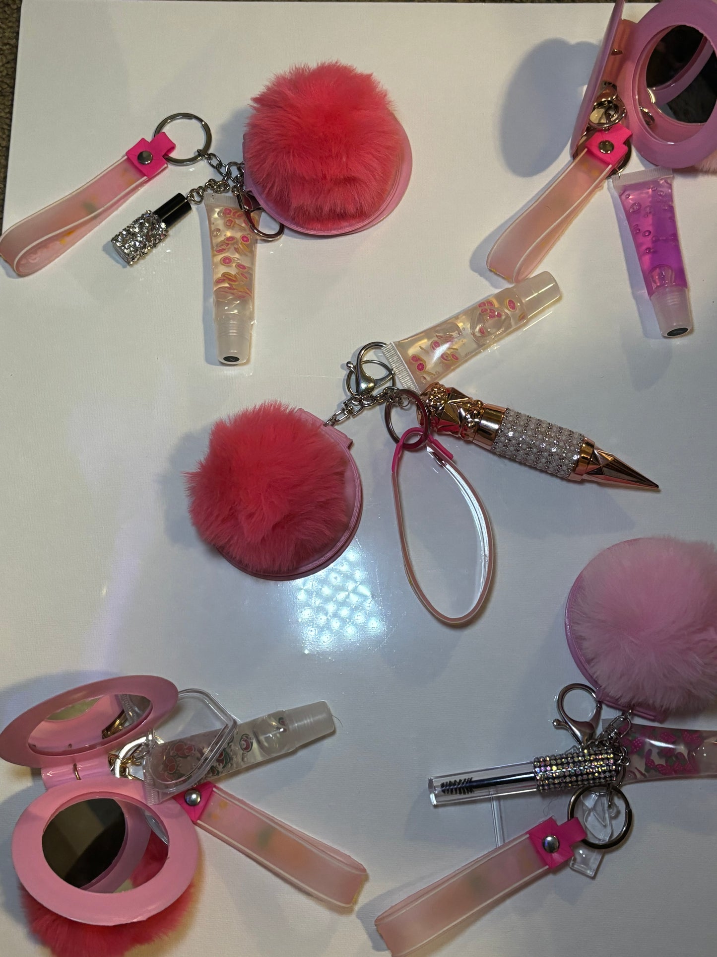 Mirror keychain lipgloss