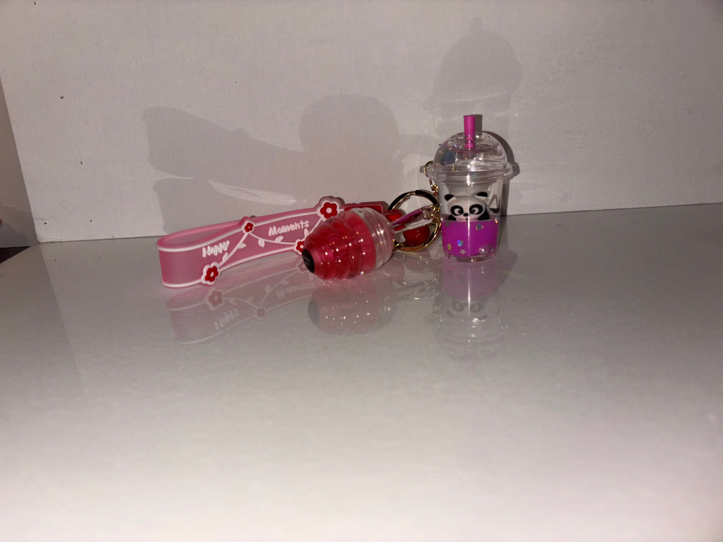 Honey Hive lipgloss keychain