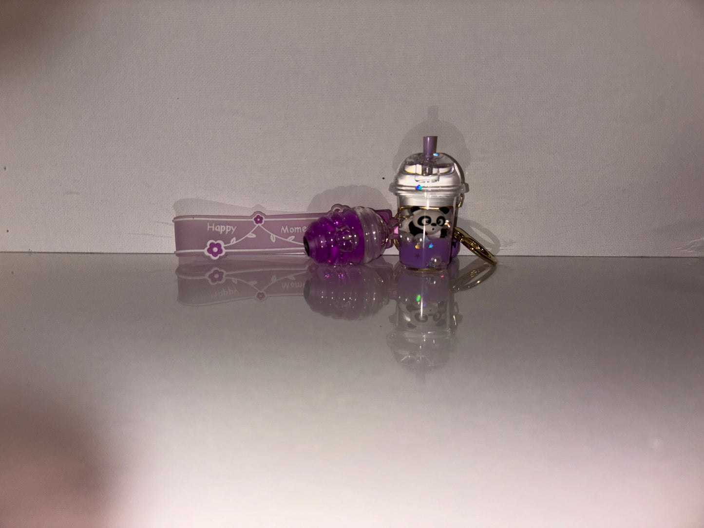 Honey Hive lipgloss keychain