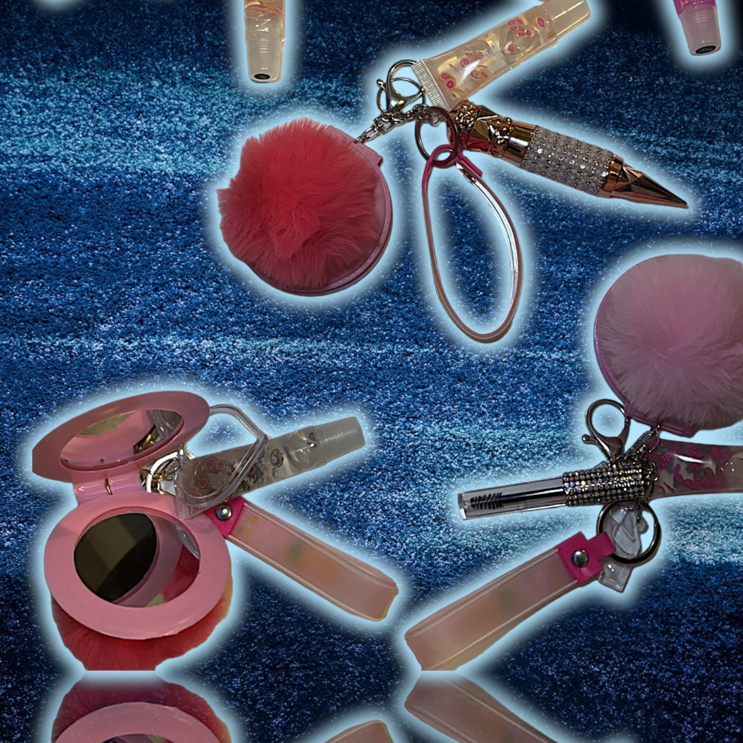 Mirror keychain lipgloss